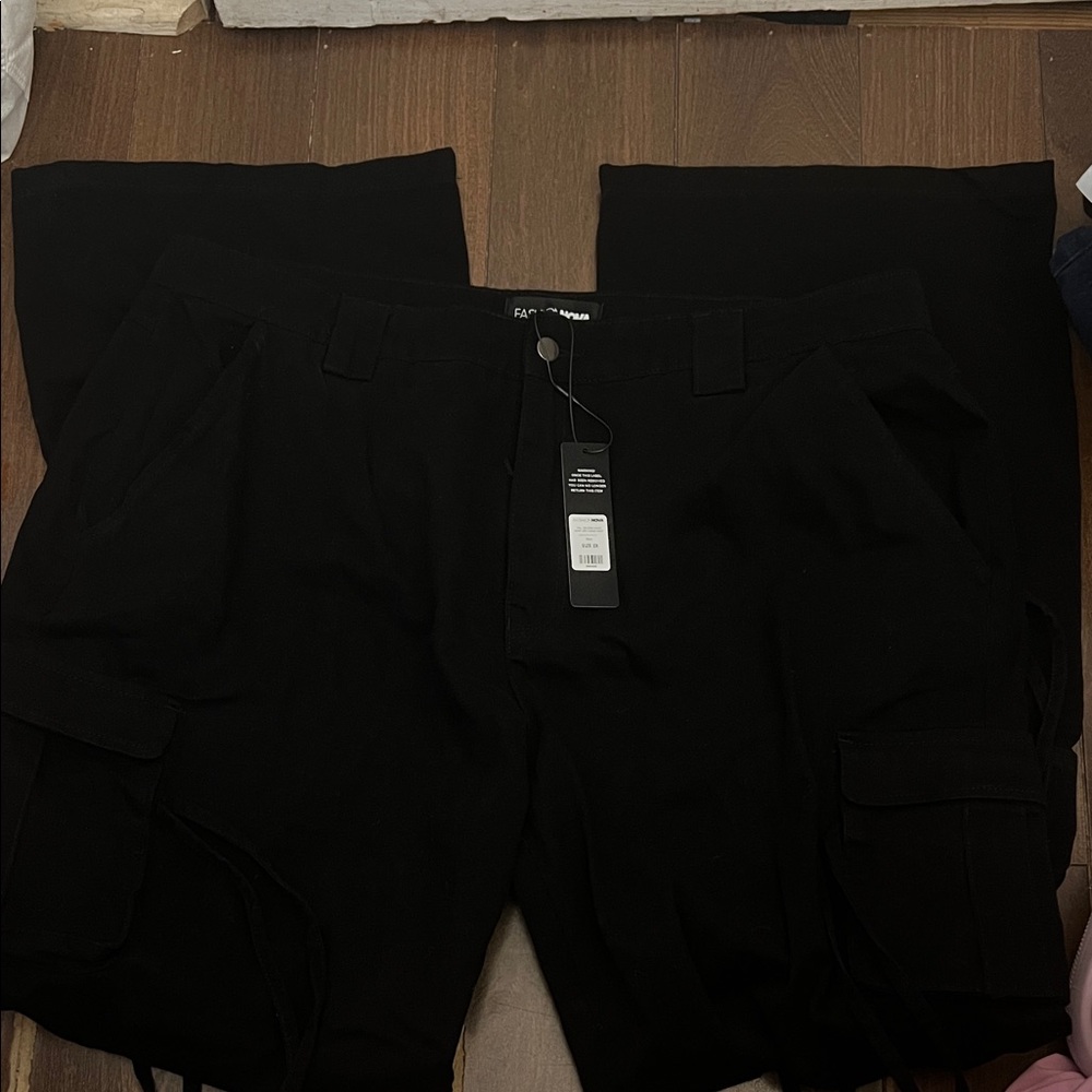 Fashion Nova Sleek Black Trousers